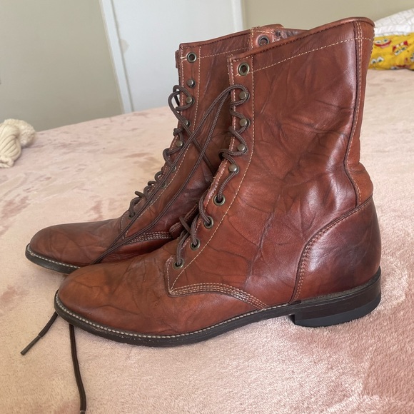 Pure Leather boots leather sole - Picture 2 of 6